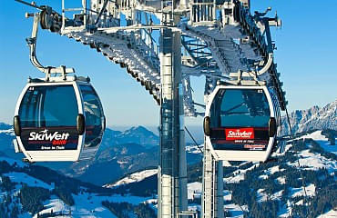 Die Skiweltbahn bringt euch auf die Bergstation